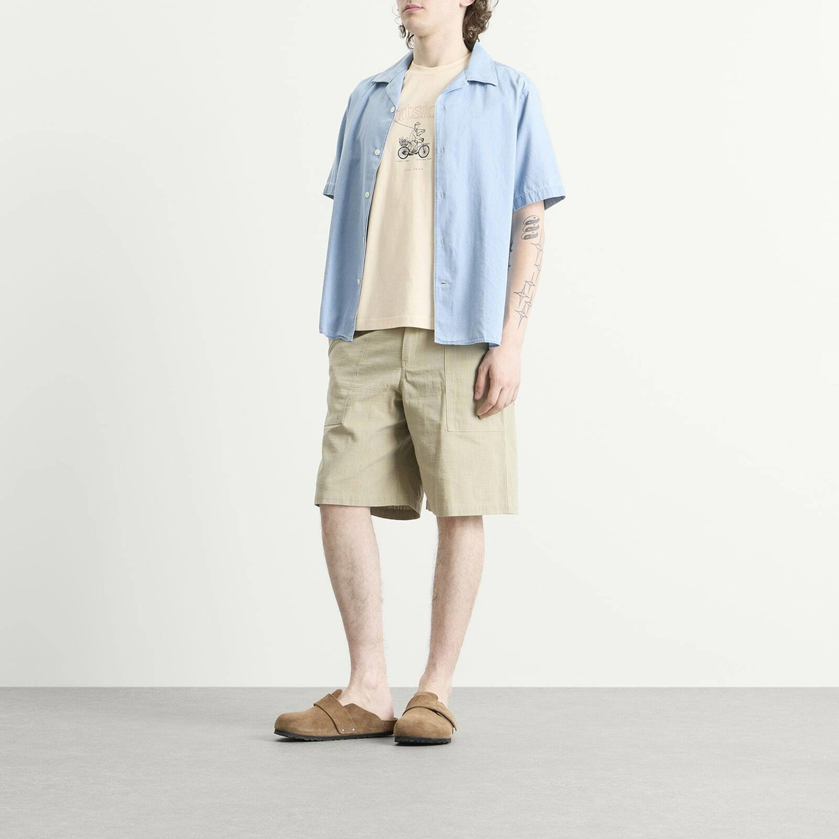 Foret Men's Cyclist T-Shirt in Cloud