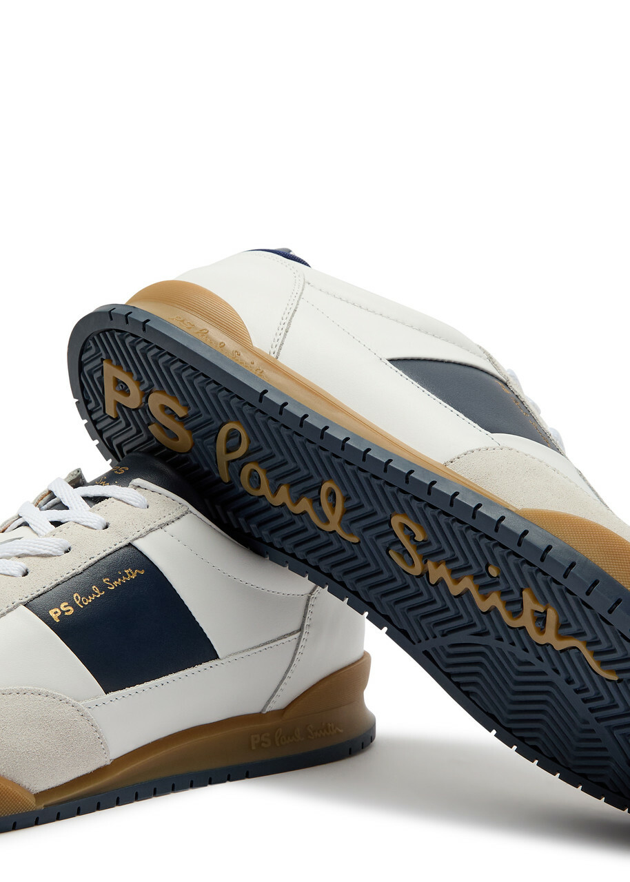 Paul Smith Dover Panelled Leather Sneakers White