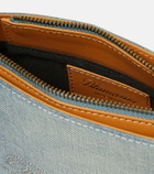 Blumarine - Embellished denim shoulder bag