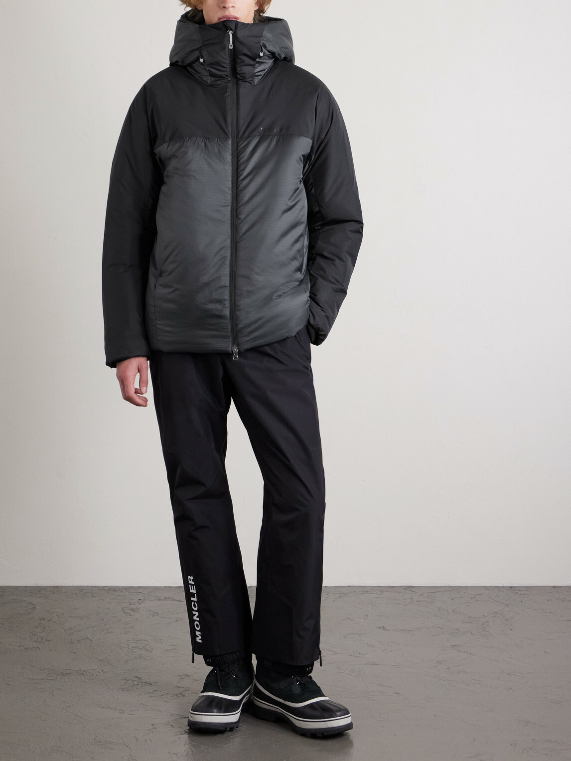 Houdini - Double Dunfri Switch Woven™-Panelled Spinner Ripstop Hooded Ski Jacket - Black