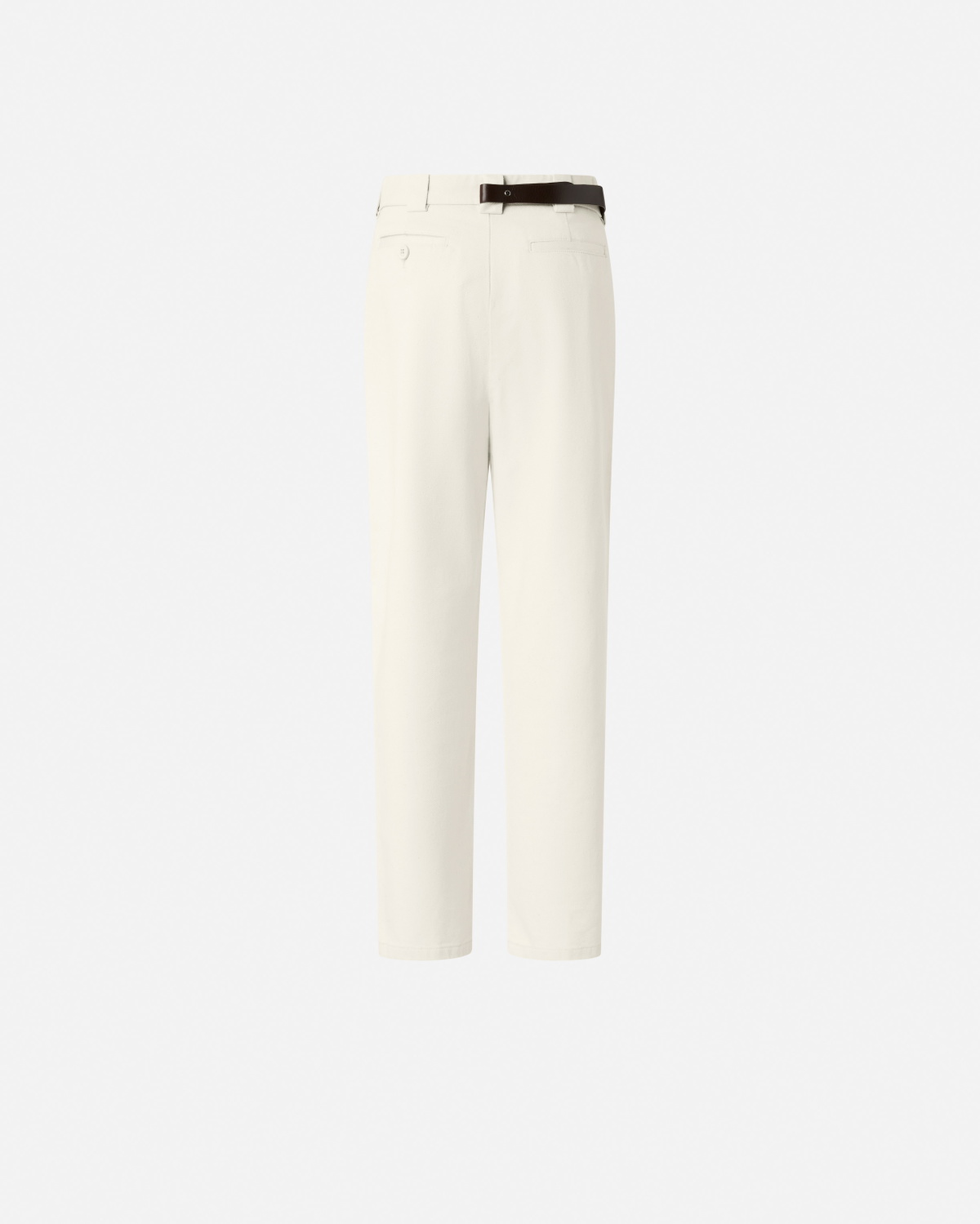 Pinko Reimagine By Pinko X Patrick Mc Dowell Trousers With Crossover And Belt Birch Beige