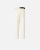Pinko Reimagine By Pinko X Patrick Mc Dowell Trousers With Crossover And Belt Birch Beige
