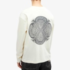 Honor the Gift Men's Long Sleeve Music Collage T-Shirt in Cream