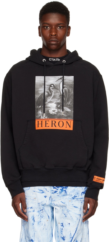 Photo: Heron Preston Black 'Heron BW' Hoodie