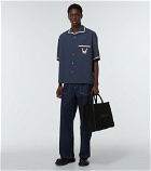 Kenzo - Embroidered cotton bowling shirt