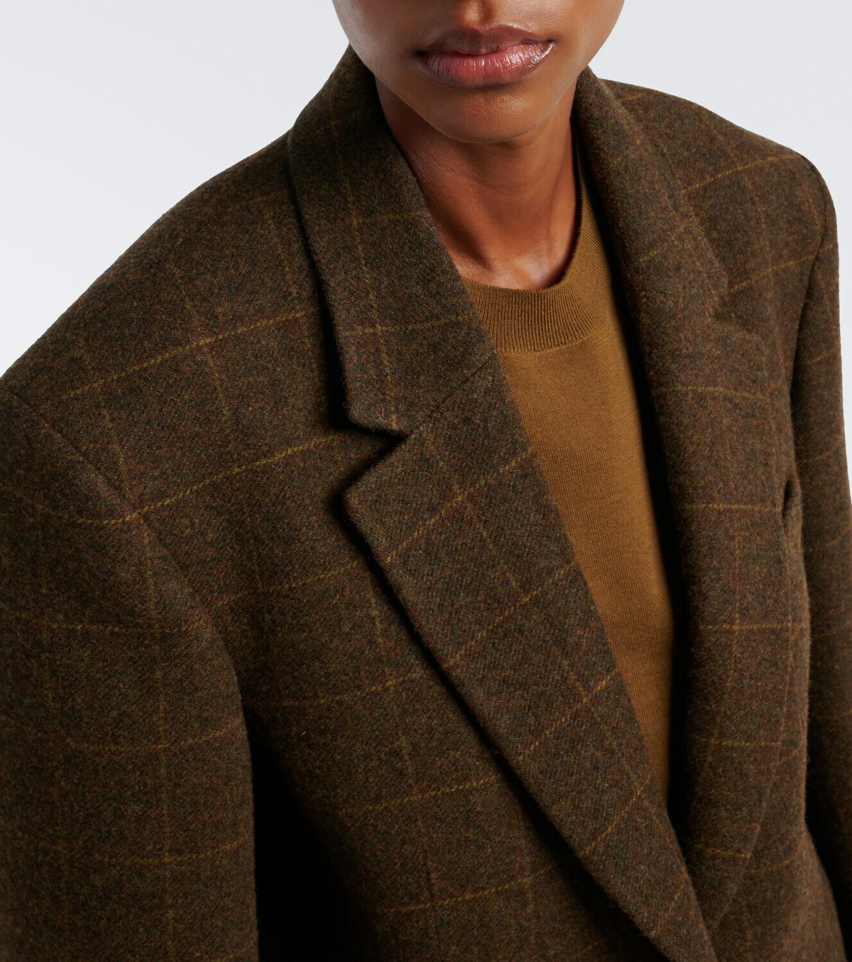 Róhe Checked oversized wool blazer
