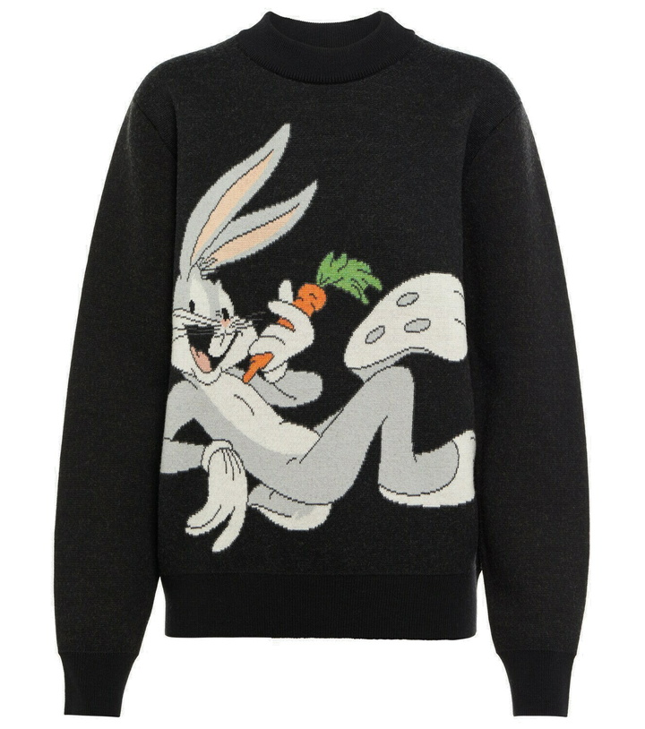 Photo: Alanui - x Looney Tunes Bugs Bunny virgin wool sweater