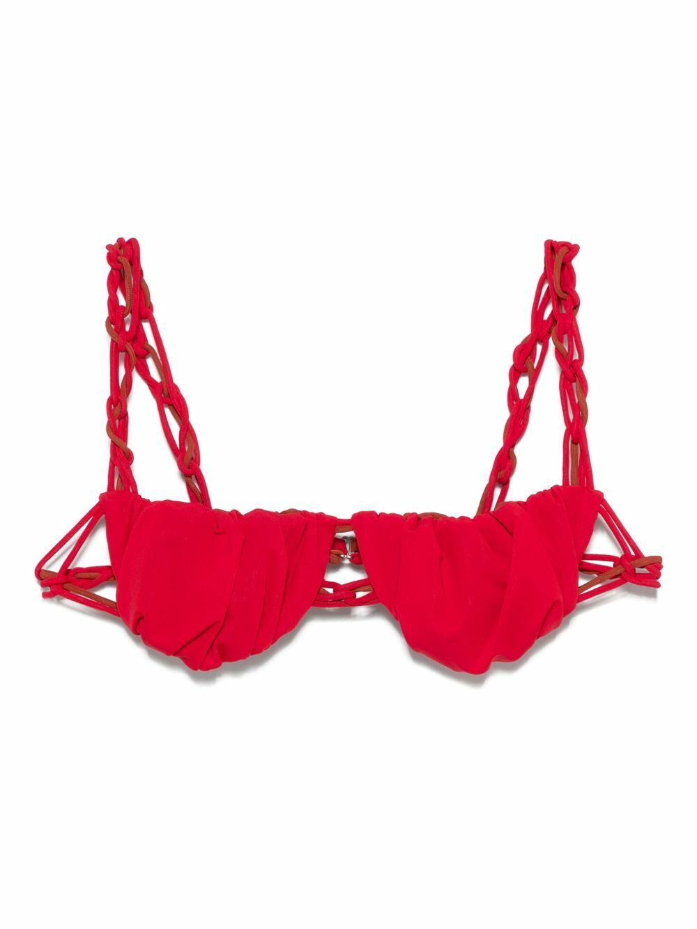 【関税込み】Isa Boulder SSENSE限定 レッド Challenger ビキニ SSENSE Exclusive Brown Weaver & Full Chain Bikini by Isa