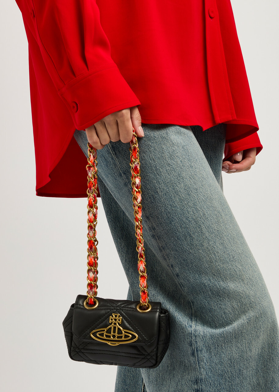 Vivienne Westwood Vinnie Quilted Leather Cross-body bag