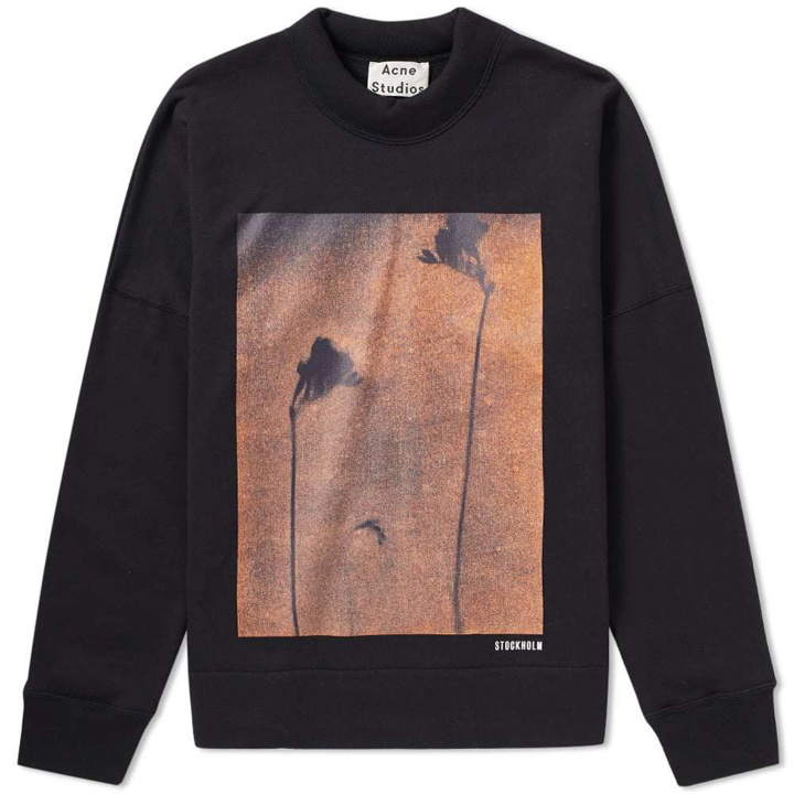 Photo: Acne Studios Folke Print Crew Sweat Black