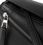 Loewe - Puzzle Logo-Debossed Leather Belt Bag - Black