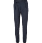 Incotex - Slim-Fit Puppytooth Stretch-Cotton Trousers - Men - Navy