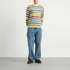 Late Checkout Men's Script Waffle L/S T-Shirt in Multicolour