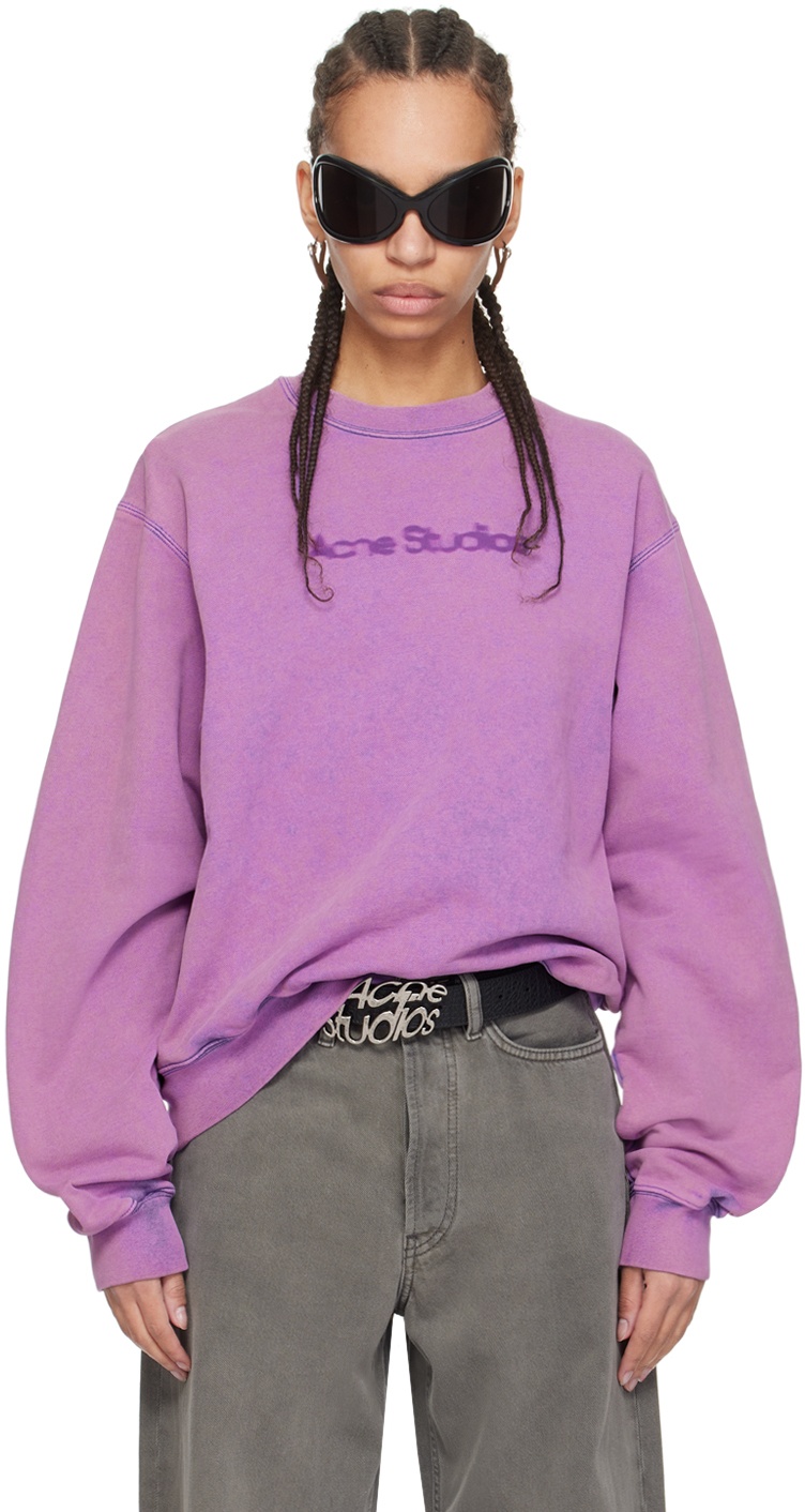 Photo: Acne Studios Purple Blurred Sweatshirt