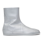 Maison Margiela Silver Metallic Flat Tabi Boots