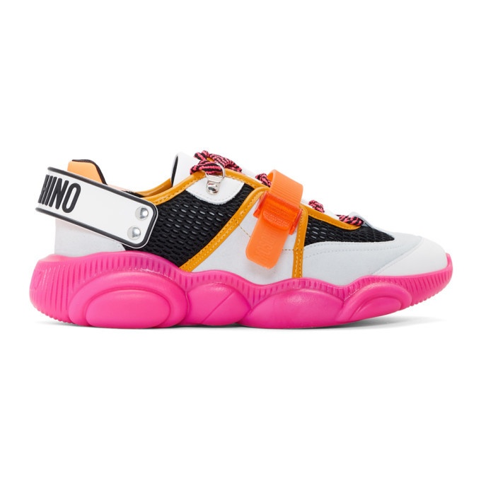 Photo: Moschino Pink Fluo Teddy Sneakers