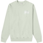 Sporty & Rich 94 California Crew Sweat in Sage/White