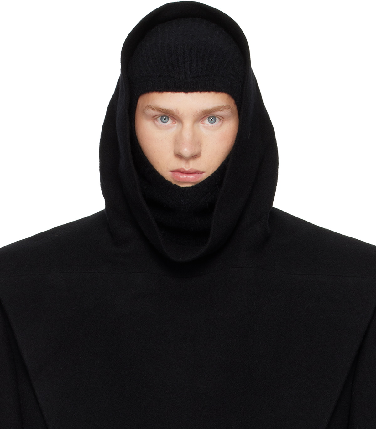 Rick Owens Black Porterville Cowl Hoodie Rick Owens