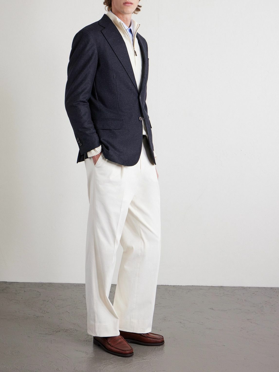 J. Mueser - Waverly Wool Suit Jacket - Blue