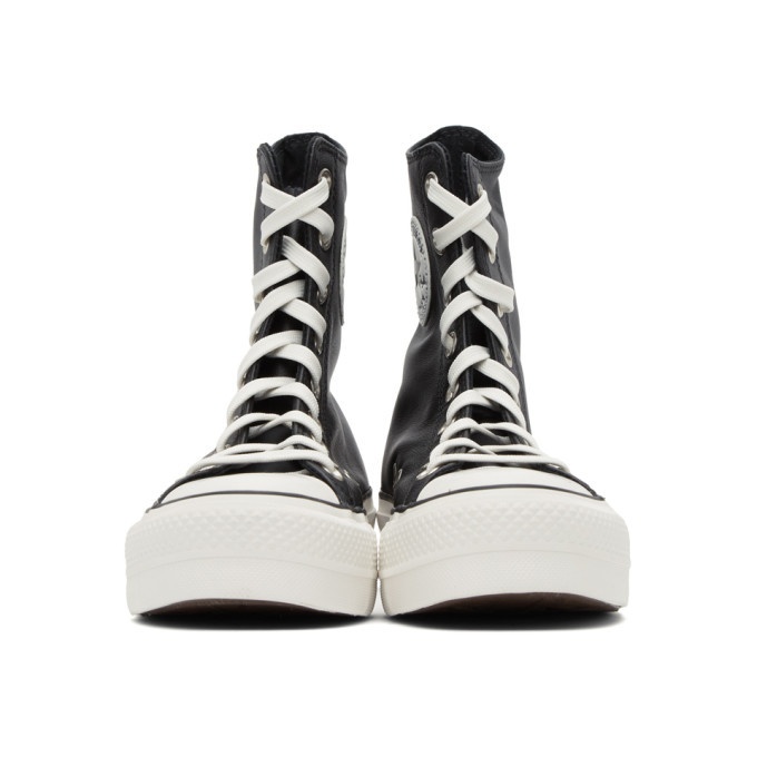 Converse Chuck Taylor All Star Lift Black & White High Top Platform Shoes |  Zumiez