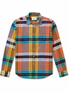 Portuguese Flannel - Checked Cotton-Flannel Shirt - Orange