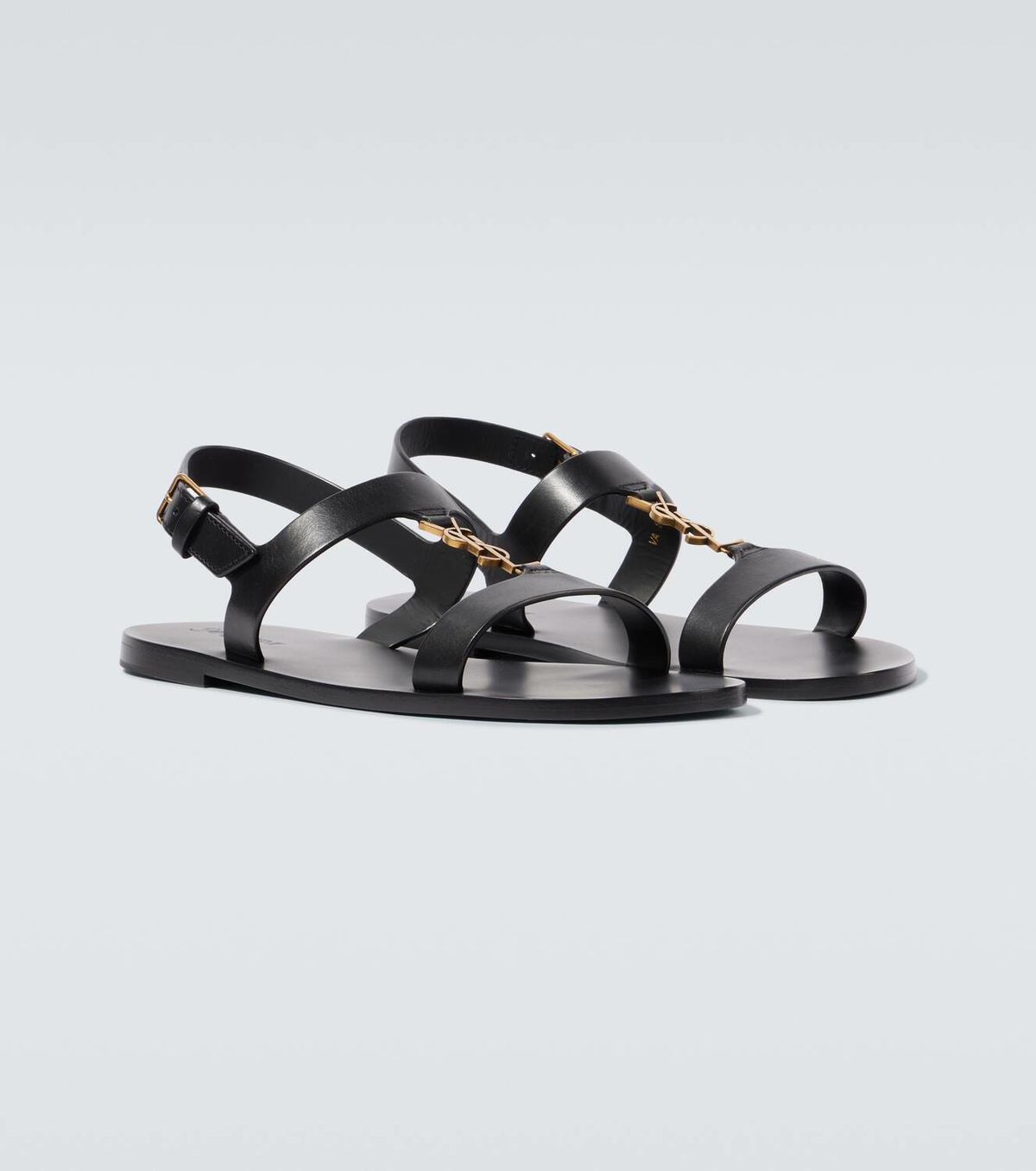 Saint Laurent Cassandre leather sandals