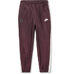 Nike - Sportswear Tapered Striped Nylon Track Pants - Burgundy
