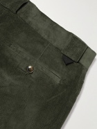 ERDEM - Benedict Straight-Leg Cotton-Blend Corduroy Trousers - Green