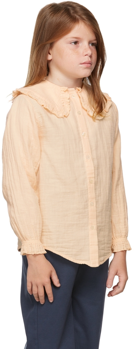 Repose AMS Kids Pink Fancy Collar Top