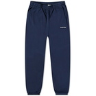 Sporty & Rich Men's Classic Logo Sweat Pant in Navy/White