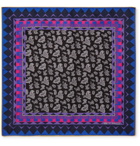 Etro - Paisley-Print Silk-Twill Pocket Square - Black