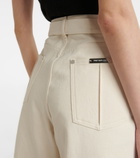 Peter Do - Belted high-rise wide-leg jeans