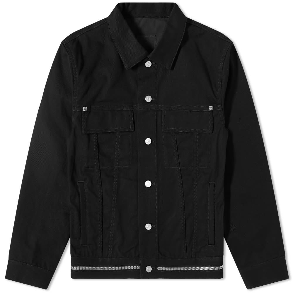 X Chito Tag Effect 4 G Denim Jacket in Black - Givenchy