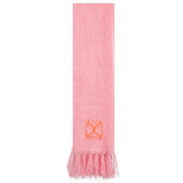 Photo: Off-White Women's Mohair Scarf in Pink 