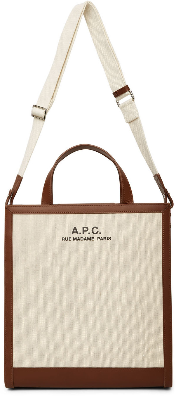 A.P.C.: tote bags for woman - Beige  A.p.c. tote bags PLAABF61586 online  at