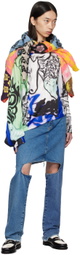 Gerrit Jacob Green & Gray Satin Long Sleeve T-Shirt