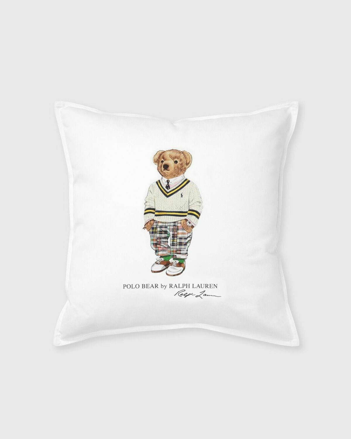 Polo Ralph Lauren Prepbear Pillowcase 50 Cm X 50 Cm White Home Deco