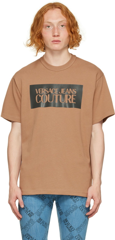 Photo: Versace Jeans Couture Tan Cotton T-Shirt