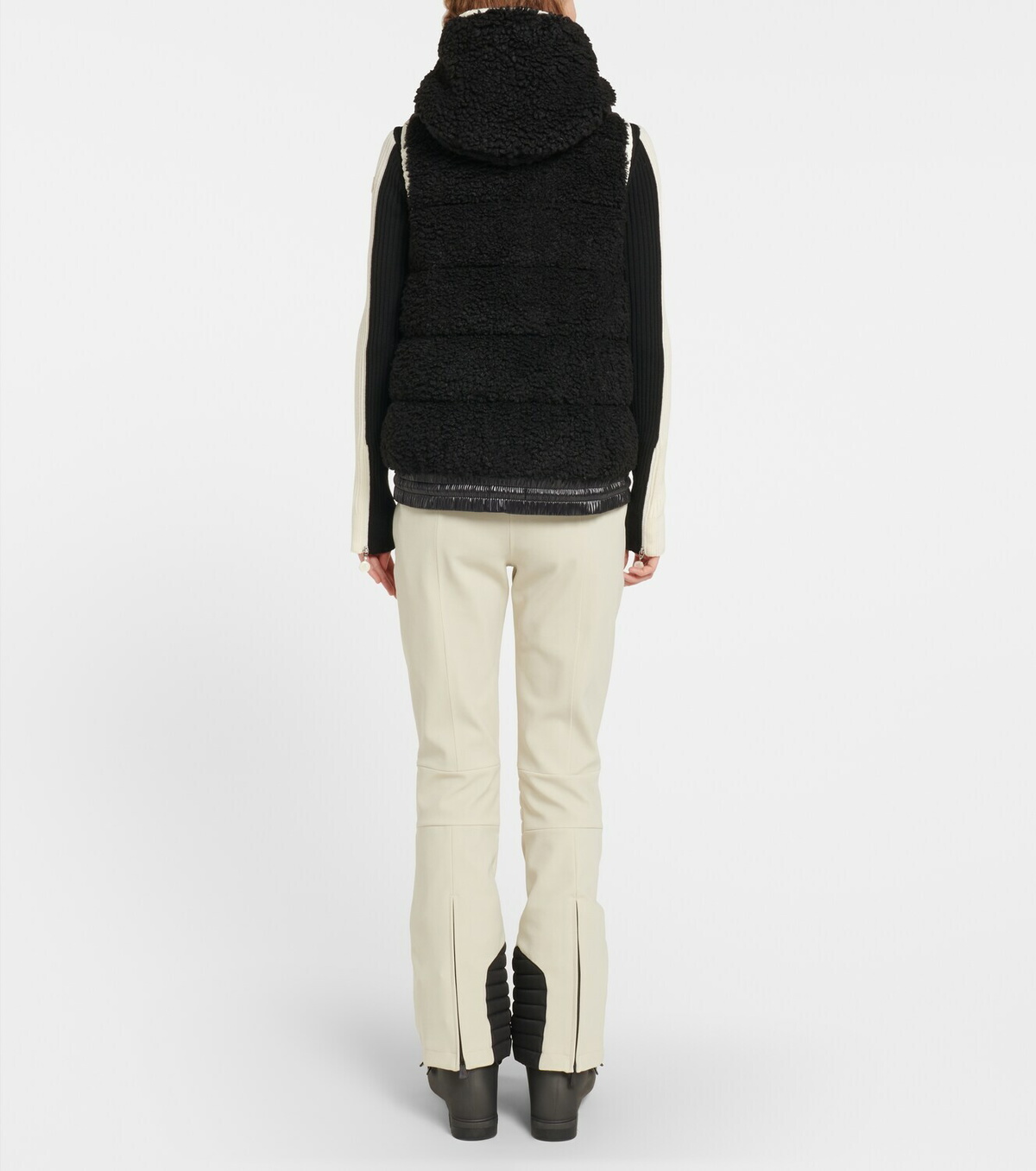 Moncler Grenoble - Logo teddy fleece down vest Moncler Grenoble