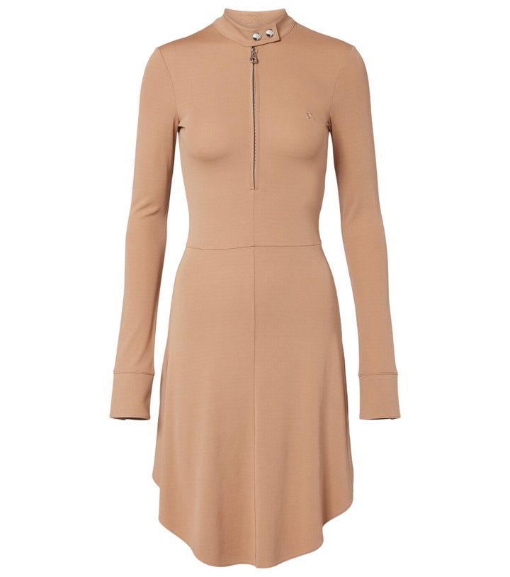 Photo: Courrèges Biker crêpe jersey minidress