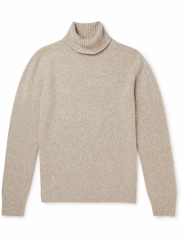 Photo: Altea - Wool and Cashmere-Blend Rollneck Sweater - Neutrals
