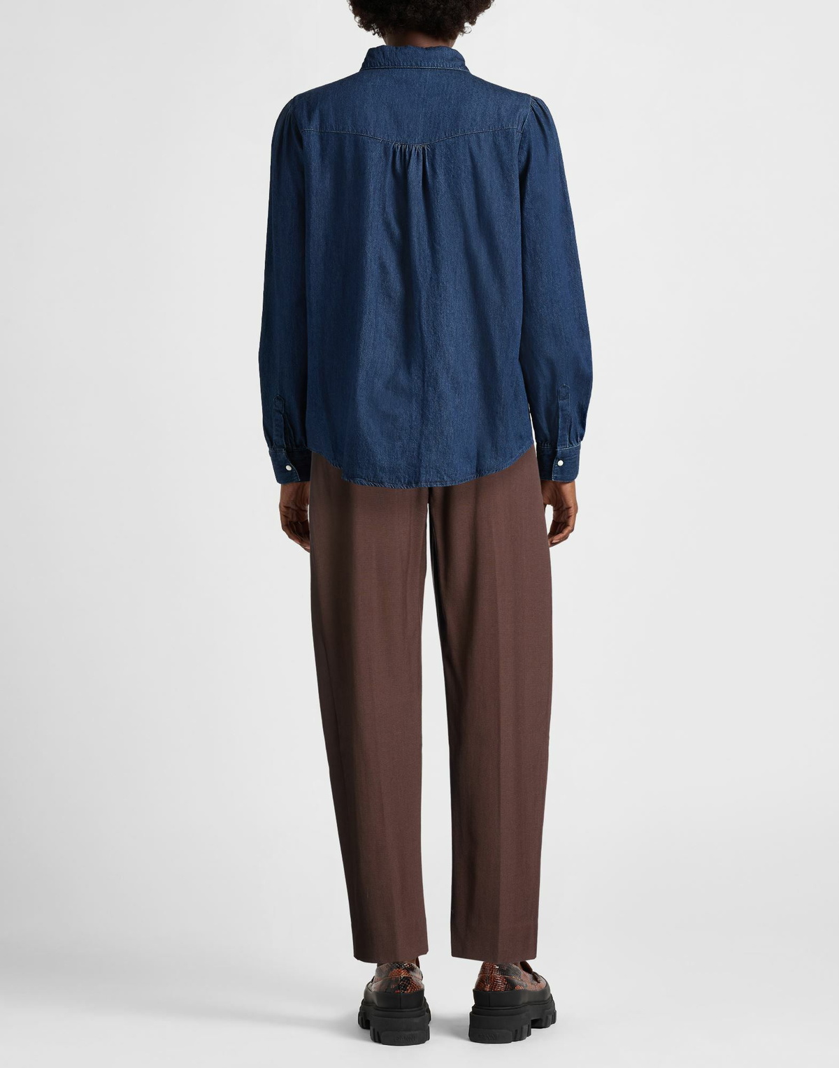 Studio Nicholson Womens Pants Chocolate in Brown
