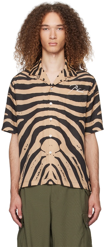 Photo: Rhude Black & Tan Zebra Shirt