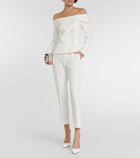 Max Mara Bridal off-shoulder cady blazer