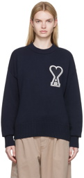 AMI Alexandre Mattiussi SSENSE Exclusive Navy Cotton Sweater