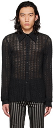 Anna Sui SSENSE Exclusive Black Floral Shirt