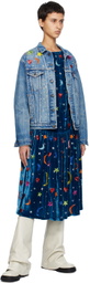 Caro Editions Blue Upcycled Denim Jacket