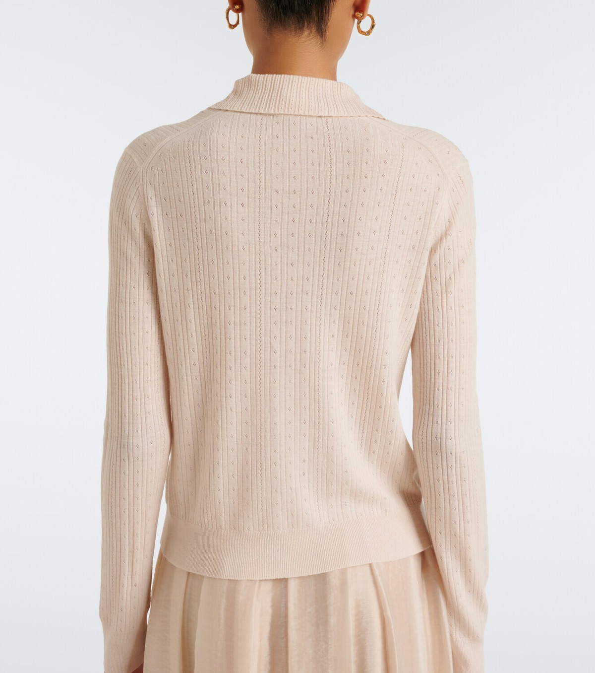 Vince Pointelle wool cardigan
