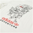 Adidas Men's Adventure Packalot T-Shirt in Cloud White