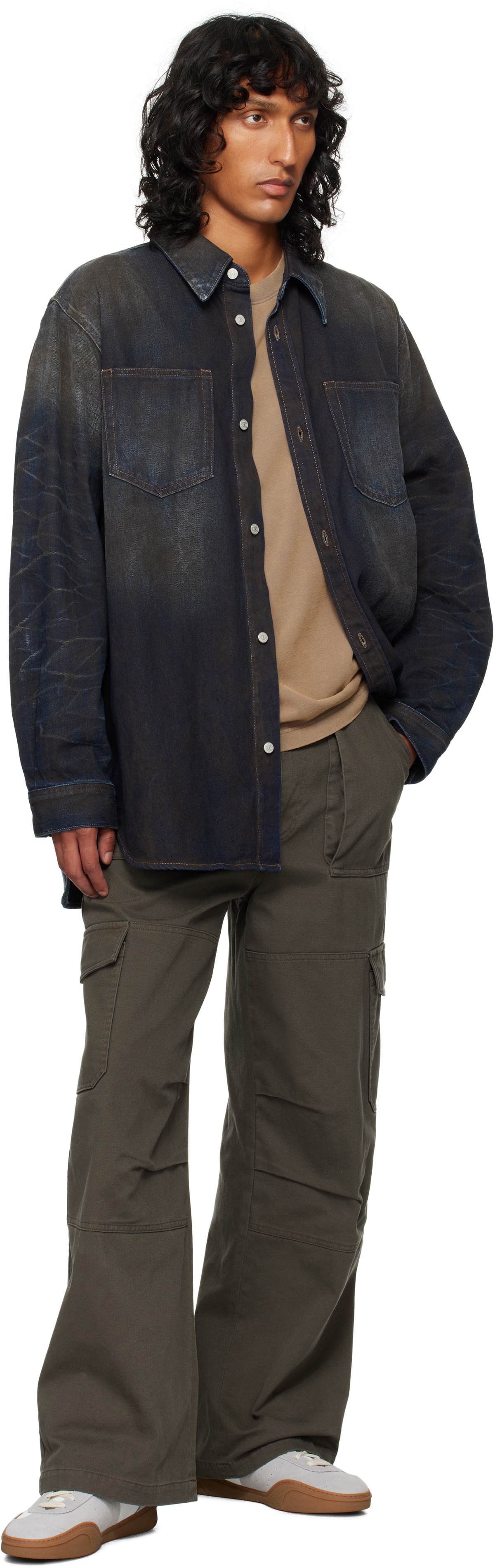Faded Blue Denim Shirt